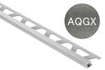 Schlüter Systems QUADEC-AQGX AQGX - Aluminium quarzgrau kreuzgeschliffen eloxiert Abschlussprofil