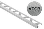 Schlüter Systems QUADEC-ATGB ATGB - Aluminium titan gebürstet eloxiert Abschlussprofil