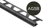 Schlüter Systems RONDEC-AGSB AGSB - Aluminium graphitschwarz gebürstet eloxiert Abschlussprofil