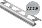 Schlüter Systems RONDEC-ACGB ACGB - Aluminium chrom gebürstet eloxiert Abschlussprofil