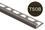 Schlüter Systems RONDEC-TSOB Aluminium strukturbeschichtet bronze Abschlussprofil