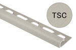 Schlüter Systems RONDEC-TSC TSC - Aluminium strukturbeschichtet creme Abschlussprofil