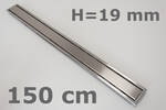 Schlüter KERDI-LINE-A Solid EB - edelstahl V4A gebürstet silber KLA19EB150