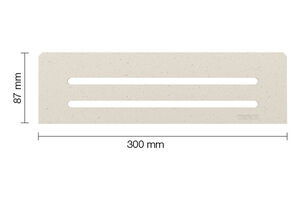 Schluter - SHELF-N - Étagère rectangulaire pour niche modèle Wave - acier inoxydable (V2) brossé ||SNS1D10EB main image 1