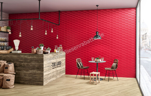 Love Tiles Genesis Red 45x120 cm Dekor Float Matt Strukturiert Naturale B678.0018.024 | 119683