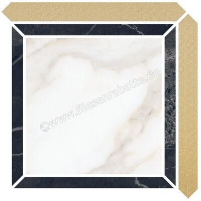  Villeroy & Boch Nocturne Gold 21x21 cm Dekor (Excellence) Edelmetallauflage Glänzend Eben Poliert 2041 ZN2P 8 | 127972
