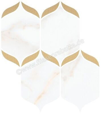  Villeroy & Boch Nocturne White 25x30 cm Dekor (Excellence) Edelmetallauflage Glänzend Eben Poliert 2045 ZN1P 8 | 127978