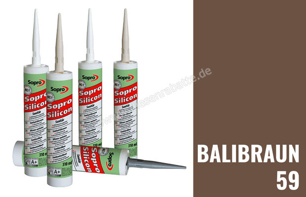 Sopro Bauchemie Silicon SanitärSilicon Balibraun 59 6HV5605943 (056-71) | 129109