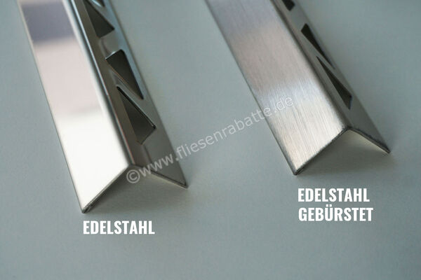 Profischiene Winkel-EG Abschlussprofil L-Profil 2,5 m Schiene Edelstahl edelstahl gebürstet Höhe: 20 mm Länge: 2,5 m FEG200 | 141235