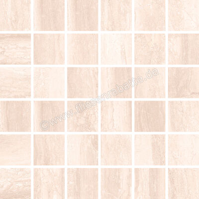 Keraben Luxury Cream 30x30 cm Mosaik Block Matt Strukturiert Soft P0000172 | 151756