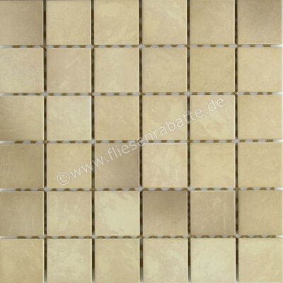 Jasba Village Sandbeige 5x5 cm Mosaik Secura Matt Strukturiert HT-Veredelung 3501H | 158049