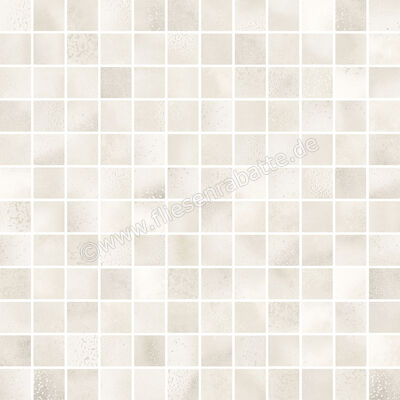 Agrob Buchtal Karl White 30x30 cm Mosaik 2,5X2,5 Glänzend Strukturiert HT-Veredelung 47050H-73 | 159309