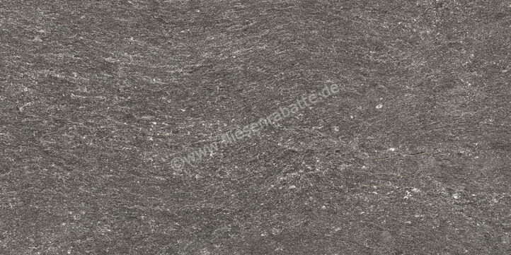 Agrob Buchtal Timeless Black 30x60 cm Bodenfliese / Wandfliese Veredelt Strukturiert HT-Veredelung 432088H | 160407