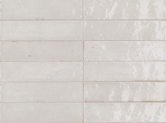 Marazzi Lume White 6x24 cm Dekor Wand Glänzend Leicht Strukturiert Lux M6RN | 161196