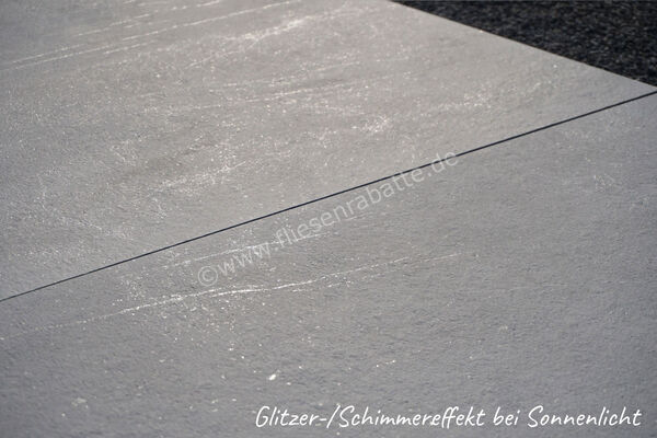 ceramicvision Aspen Outdoor Rock Grey 100x100x2 cm Terrassenplatte Matt Strukturiert Naturale CVAPN121R | 161544