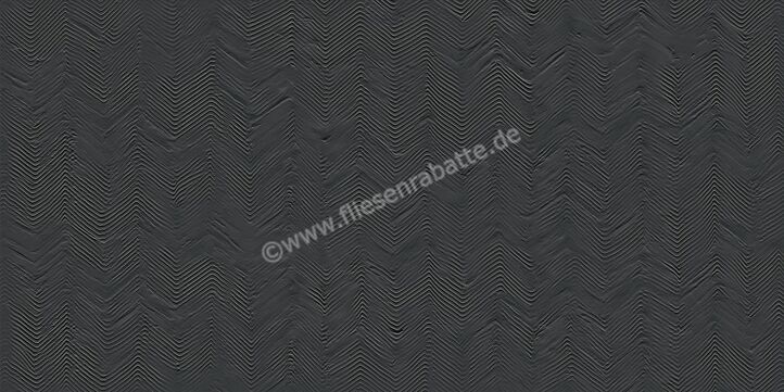 ceramicvision Paris Noir 40x80 cm Wandfliese Zig Zag Matt Strukturiert Naturale CVPRS97RT | 170340