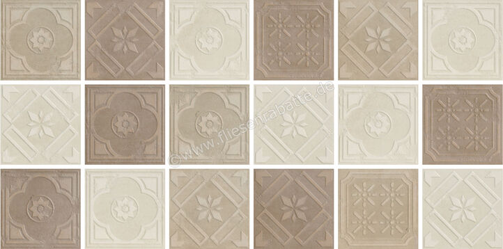  Fioranese Montpellier Mix_3 Colori 20.13x20.13 cm Dekor Formella Matt Naturale MP3FR | 175017