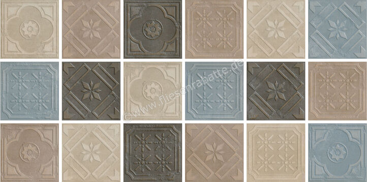  Fioranese Montpellier Mix_4 Colori 20.13x20.13 cm Dekor Formella Matt Naturale MP4FR | 175026