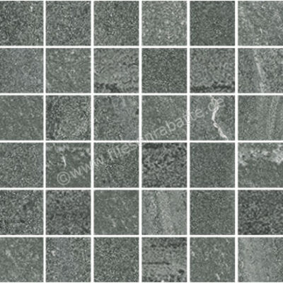 ceramicvision Stone One Anthracite 30x30 cm Mosaik 5x5 Matt Strukturiert Naturale CV0182834 | 175440