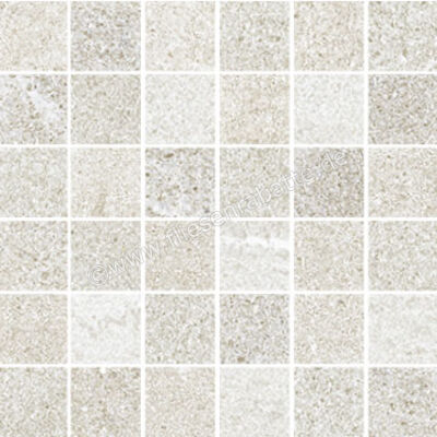 ceramicvision Stone One Off White 30x30 cm Mosaik 5x5 Matt Strukturiert Naturale CV0182831 | 175554
