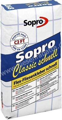  Sopro Bauchemie Classic schnell Flexkleber Zementärer Flex-Fliesenkleber 25 kg Sack 7781025 (810-21) | 179373