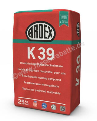 Ardex K 39 MICROTEC Reaktivierbare Bodenspachtelmasse 25 kg Papiersack 16775 | 192354