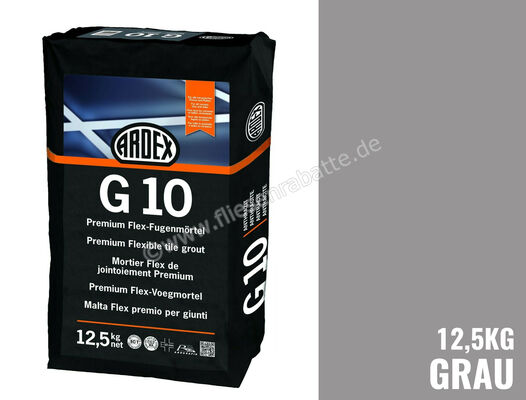 Ardex G10 Fugenmörtel 12,5 kg Papiersack Grau 37377 | 194784