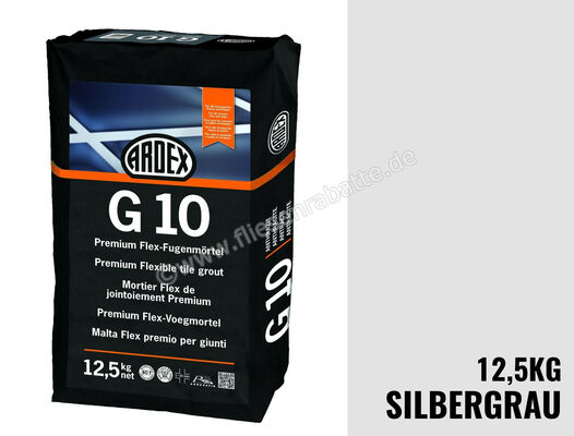 Ardex G10 Fugenmörtel 12,5 kg Papiersack Silbergrau 37376 | 194787