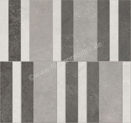 ceramicvision Blend Cold 30x32 cm Mosaik Bars Matt Strukturiert Naturale CV0125687 | 197664