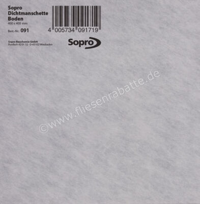 Sopro Bauchemie DMB 091 Dichtmanschette Boden 400x400 8009101 (091-71) | 217462