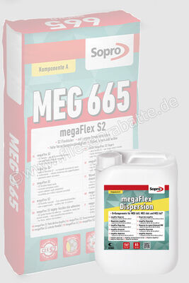 Sopro Bauchemie MEG 665 megaFlex S2 Zweikomponentiger Fließbettmörtel 8,5 kg Kanister - Komponente B 7767108 (156708) | 222298