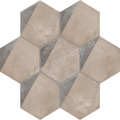  Marca Corona Terra Porzione Esagona Vers. F 21.6x25 cm Dekor Matt Eben Naturale 0396 | 222888