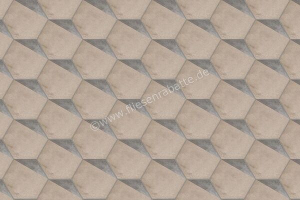  Marca Corona Terra Porzione Esagona Vers. F 21.6x25 cm Dekor Matt Eben Naturale 0396 | 222891