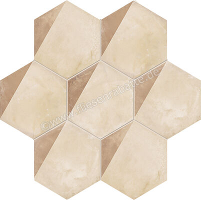 Marca Corona Terra Porzione Esagona Vers. C 21.6x25 cm Dekor Matt Eben Naturale 0395 | 222900