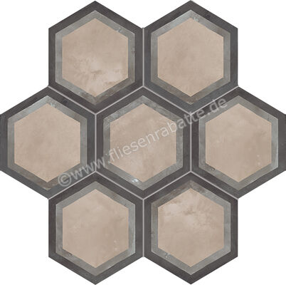  Marca Corona Terra Cornice Esagona Vers. F 21.6x25 cm Dekor Matt Eben Naturale 0394 | 222921