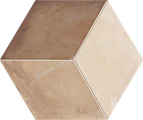 Marca Corona Terra Rombo Esagona Vers. C 21.6x25 cm Dekor Matt Eben Naturale 0397 | 222945