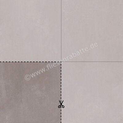 Imola Ceramica Azuma OUTDOOR Dark Grey DG 45x45x2 cm Terrassenplatte Schnittmuster Matt Eben Naturale AZMA 90DG AS RM SM | 225536