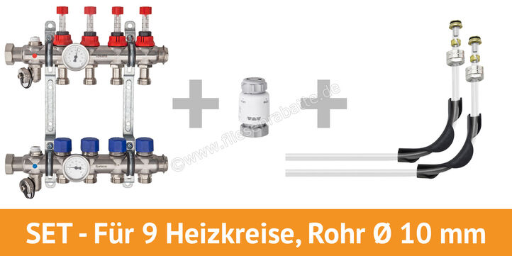 Schlüter Systems BEKOTEC-EN FK Anschlusspaket für 9 Heizkreise, Rohr Ø 10 mm für 9 Heizkreise, Rohr Ø 10 mm BT9AS10 | 226037