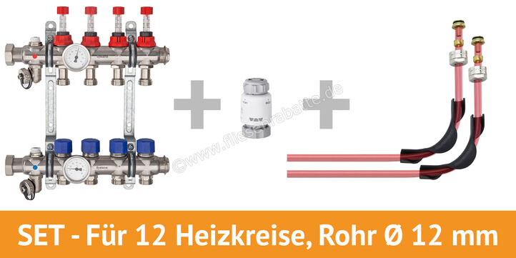 Schlüter Systems BEKOTEC-EN FTS Anschlusspaket für 12 Heizkreise, Rohr Ø 12 mm für 12 Heizkreise, Rohr Ø 12 mm BT12AS12 | 226091