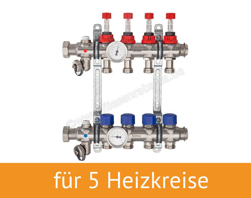 Schlüter Systems BEKOTEC-THERM-HVT/DE Heizkreisverteiler Edelstahl für 5 Heizkreise Edelstahl BTHVT5DE | 228412