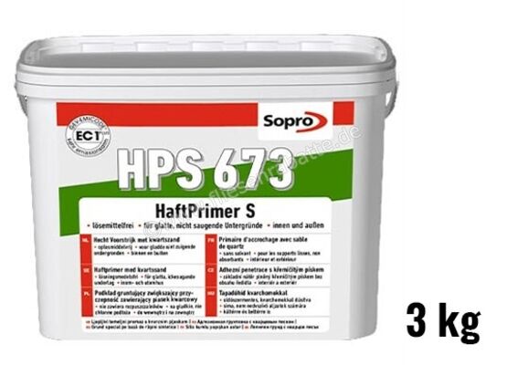 Sopro Bauchemie HPS 673 HaftPrimer S 3 kg Eimer Hellgrau 7767303 (673-03) | 244267
