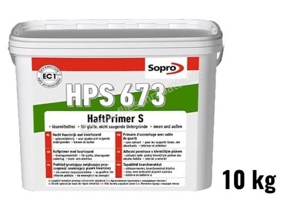 Sopro Bauchemie HPS 673 HaftPrimer S 10 kg Eimer Hellgrau 7767310 (673-10) | 244273