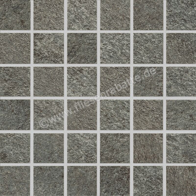 Agrob Buchtal Quarzit Basaltgrau 30x30 cm Mosaik Matt Trittsicher HT-Veredelung 8460-7161H | 24483