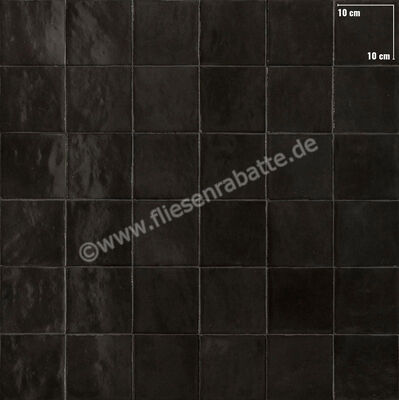 Marazzi Zellige Carbone 10x10 cm Dekor Wand Glänzend Leicht Strukturiert Lux M5S1 | 246982