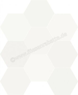 Dune Ceramica Chicago White Cotton 21.5x25 cm Bodenfliese / Wandfliese Exa Matt Eben Naturale 188270 | 259795