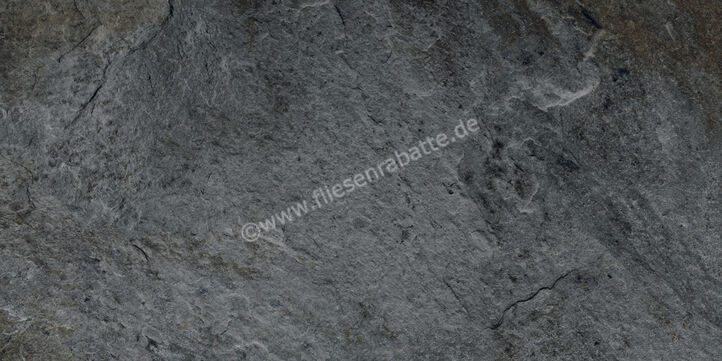 Kronos Ceramiche Rocks Silver Black 60x120 cm Bodenfliese / Wandfliese Matt Strukturiert Naturale KRO7411 | 26823