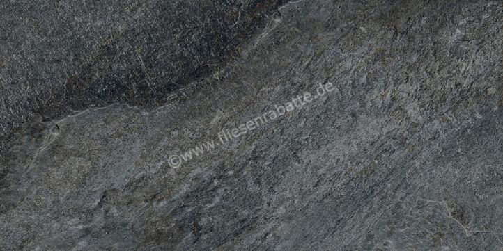 Kronos Ceramiche Rocks Silver Black 60x120 cm Bodenfliese / Wandfliese Matt Strukturiert Naturale KRO7411 | 26824