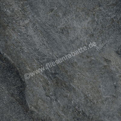 Kronos Ceramiche Rocks Silver Black 60x60 cm Bodenfliese / Wandfliese Matt Strukturiert Naturale KRO7401 | 26892