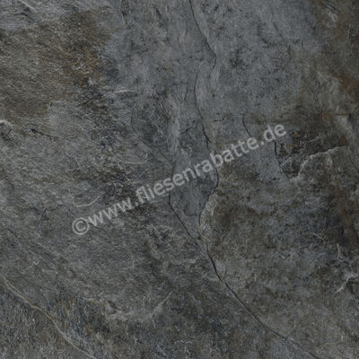Kronos Ceramiche Rocks Silver Black 60x60 cm Bodenfliese / Wandfliese Matt Strukturiert Naturale KRO7401 | 26897