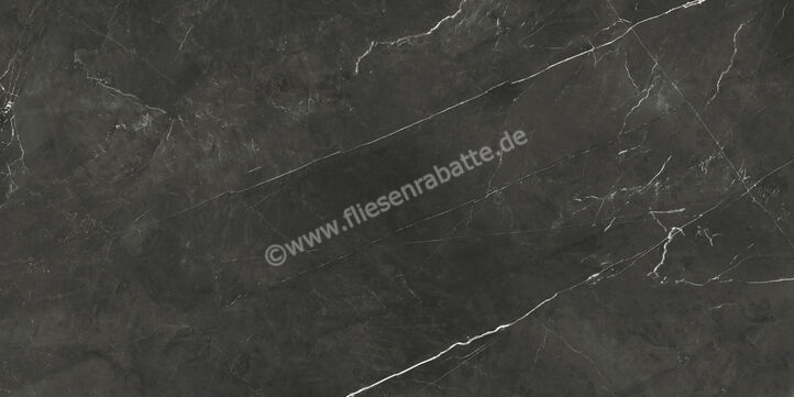 Atlas Concorde Marvel Gala Calacatta Black 60x120 cm Bodenfliese / Wandfliese Glänzend Eben Lappato AFXT | 279220